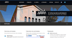 Desktop Screenshot of conservatoriorioja.com